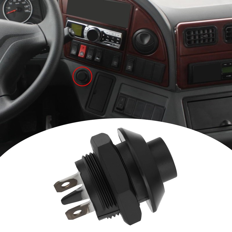 eMagTech 2Pcs Car Push Button Switch Start Button Switch Automotive