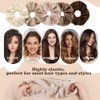 Coleteros de Satén, GeeRic 5 Satin Hair Scrunchies para Mujer