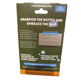 Doggy Do Good Deshedding Dog Shampoo Bar Dog Soap Geranium Citronella Natural