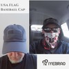 IYEBRAO 2 Pack American Flag Baseball Cap for Men＆Women Low