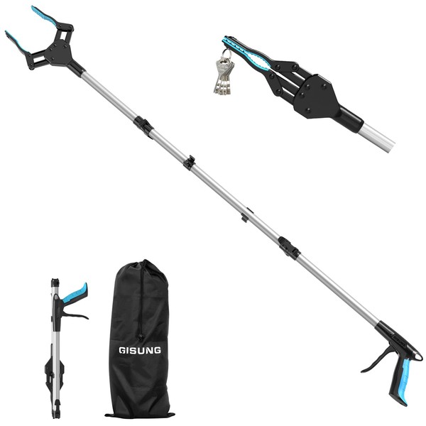 Grabber Reacher Tool Heavy Duty, Gisung 44 Inch Foldable Grabbers