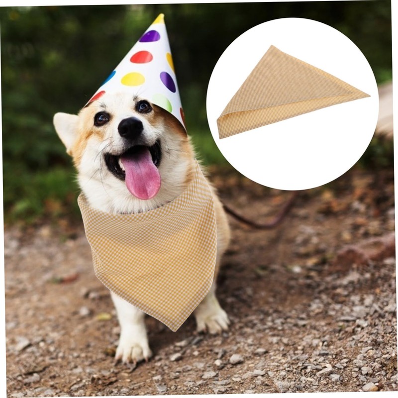Gatuida Triangle Dog Bandanas for Small and Medium Pets Adjustable
