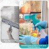 4 in 1 Window Cleaning Scraper, Squeegee and Scrubber with