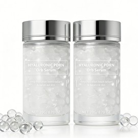 2PCS Hyaluronic PDRN Orb Serum Capsules, 30,000 ppm Salmon DNA PDRN Serum, Korean Skincare Anti-Aging Face Serum for Deep Hydration, Wrinkle Care, Firming & Radiance Booster, Stocking Stuffers