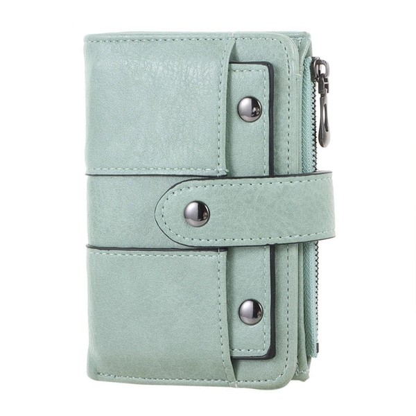 PU Short Purses for Women, RFID Blocking Small Wallet with