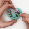 Bergin & Bath Needle Felting kit - Hearts. Learn to