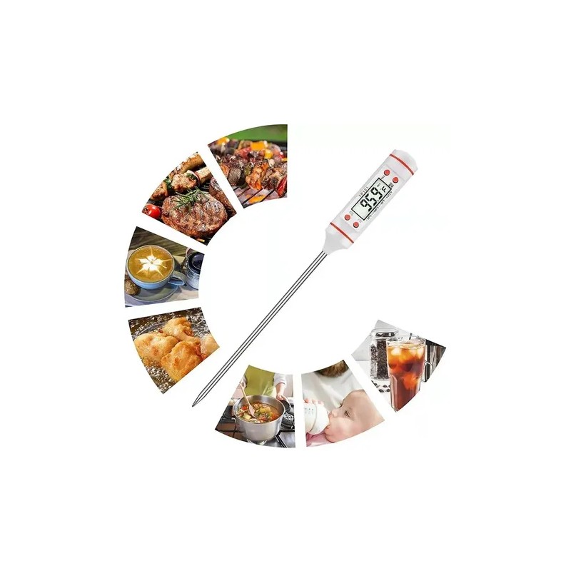 Termometro Digital Cocina Carne Reposteria Comida Negro