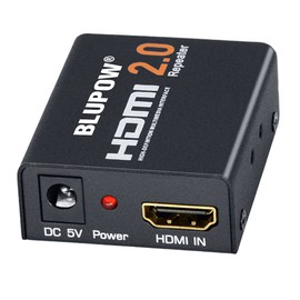 BLUPOW HDMI 2.0 Repeater 4K x 2K Support 3D 4K @ 60Hz / 30m 4K @ 30Hz / 40m Extends to 1080P @ 60Hz / 60m HDMI Relay Adapter Extender HDMI Booster Signal Amplifier VA512