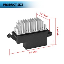 277A1-4BU0A Blower Motor Resistor Replacement for Nissan Rogue 2014-2020 Replacement for Nissan Rogue Sport 2017-2019 1PC Black Silver Tone