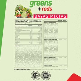 FORZAGEN  Hecho en EUA  Vegan Greens and Reds  Superfood  Mezcla de Vegetales y frutos Orgnicos  270 g  35 Servicios x Envase  Delicioso Sabor a...   