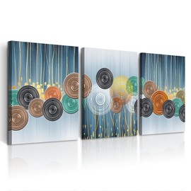 DZRWUBHS Abstract Canvas Wall Pictures Artwork Large Wall Art For Living Room Modern Office Wall Paintings Wall Decorations For Bedroom Boho Wall Decor For Bathroom Minimalist Home Decor 3 Pieces