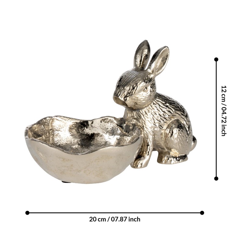 EGLO LIVING Ambalava Easter Bowl, Decorative Bowl with Easter Bunny,