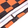 Black and Orange Check Motorcycle Neck Tube Warmer Balaclava Gaiter