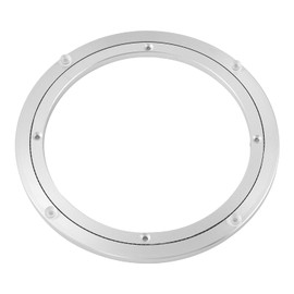 QDiShi 12 Inch Lazy Susan, Heavy Duty Swivel Turntable Aluminum Bearing Metal Rotating Turntable Bearings Swivel Plate Hardware for Dining-Table and Workbench (12 inch)