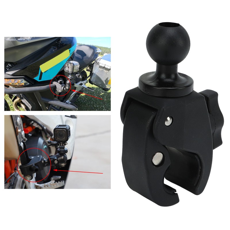 Motorcycle Handlebar Mount 25mm Ball Head 360 Degree Rotation Nylon