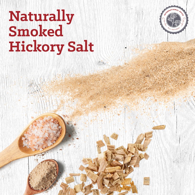 Hickory Smoked Salt by International Spice, Cooking Gifts for Men,