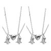 Deluxe 2x Collares Dinosaurios Iman Pareja Colgante Hombres Mujeres