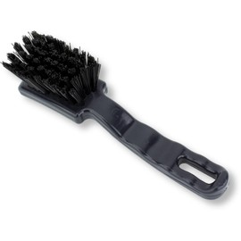 SPARTA 41395EC03 Plastic Scrub Brush, Detail Brush, Kitchen Brush With Hanging Hole For Cleaning, 7 Inches, Black
