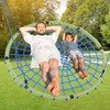 Trekassy 60" Large Spider Web Saucer Tree Swing for Kids