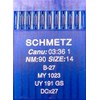 SCHMETZ 10 round shank sewing machine needles system B-27 industrial