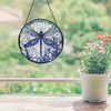 Dragonfly Decor Suncatcher Stained Glass Window Hanging - Handmade Artistic