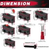 MKBKLLJY 12 pcs Mini Micro Limit Switch AC 5A 125V