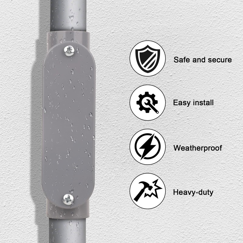 CKVIHAV 4Pack 3/4 Inch Rigid PVC Conduit Body Type C,