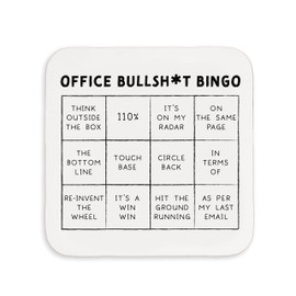 Manta Makes Work office gifts - joke coaster, funny secret santa gifts for women or men, novelty brthday or christmas gift for colleague, small gift (Office Coaster)