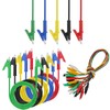 ALAMSCN 5PCS Crocodile Test Leads Double Ended Alligator Clips with
