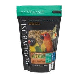 RoudyBush Daily Maintenance Food for Birds - Scientifically Formulated Bird Feed - Bird Food Pellets w/Corn, Wheat, Soy & More - Nutritious & Healthy Feed for Birds (Mini, 22oz)