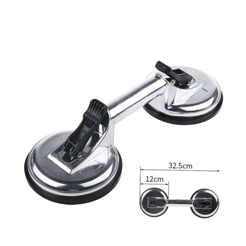 Heavy Duty Aluminum Double Handle (2 cup) suction cup plate/pad