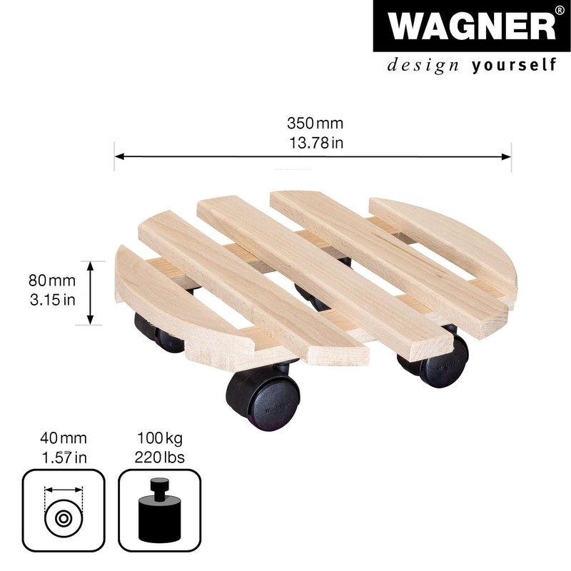 Wagner 20032001 Multi-Purpose Roller Beech 35 cm Round 5 +