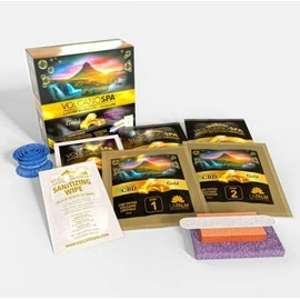 La Palm Volcano Spa Pedicure 5-Step in A Box Kit - Difference Scents to Choose - Gold