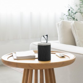 Mkono Plush Lined Eyeglasses Holder Protective Glasses Holder Stand Case Anti-scratch Glasses Storage Organizer for Table, Desk, Nightstand, Office, Black