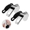 wilcractk Stainless Steel Whistle - Pack of 2 Safety Whistle