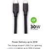mophie Charge Stream USB-C to Lightning 2m/6ft Silicone Cable -