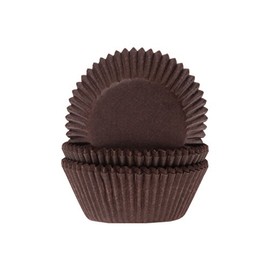 50 cupcake and muffin liners, brown