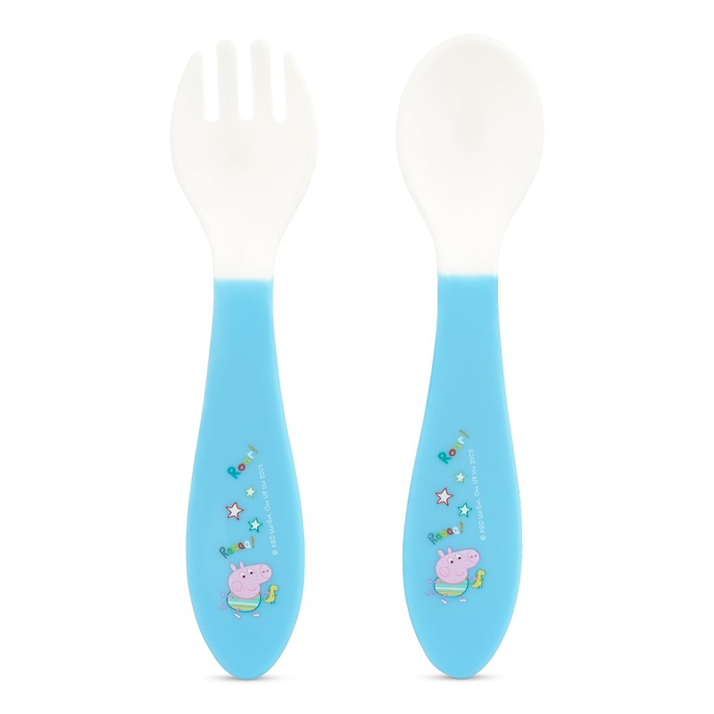 Toddler Cutlery Set, Square Straw Sipper 420ml, Fork & Spoon,