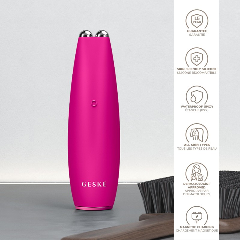 GESKE SmartAppGuided MicroCurrent Face-Lift Pen, 6 in 1, Skincare Tool