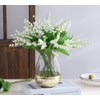 NatureMan 18 Pcs Artificial Lily of The Valley Faux White