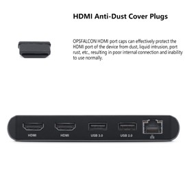 20PCS HDMI Anti-dust Plugs, Silicone HDMI Port Protection Caps, Anti Dust Plug for HDMI, with Clean Tools and Storage Box