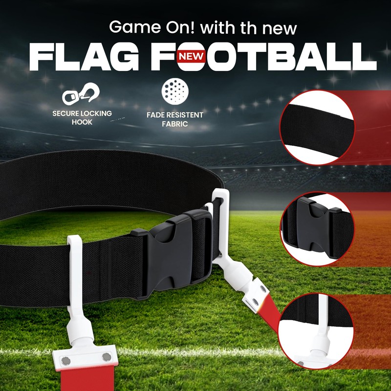 Gameday- Flag Football Set-Complete (10 Player) Flag Belts and Flags
