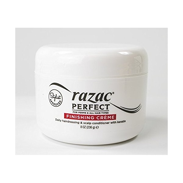 New Razac Perfect for Perms Finishing Creme Hairdressing & Scalp Conditioner 8oz