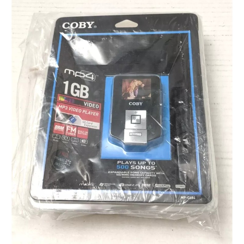Coby MP684 1GB Video expandae SD MP3 Player Digital Media