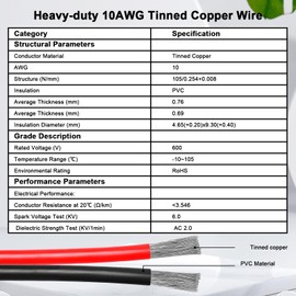 XRDS -RF Solar Connector to XT60 Cable 100FT, 10AWG Solar to XT60 Female Extension Cable, 600V Rated Power Cable for Solar Panels, Batteries, Power Stations – Heavy-Duty High Current Transfer