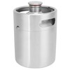 2L Beer Keg Mini Stainless Steel Beer Barrel with Spiral