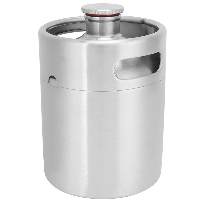 2L Beer Keg Mini Stainless Steel Beer Barrel with Spiral