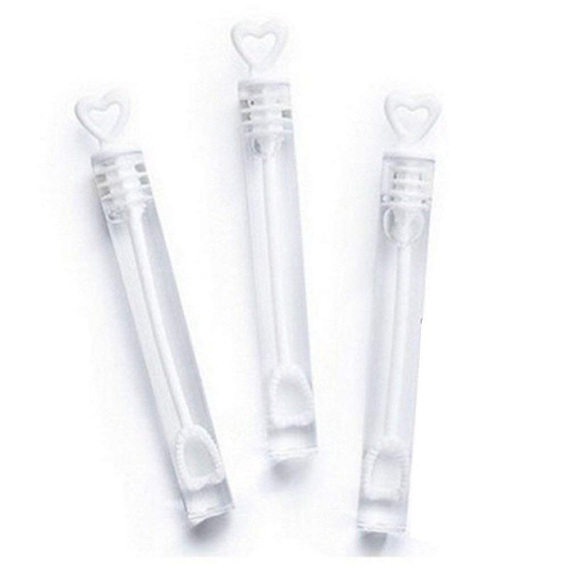 Wedding / Party Bubble Tube - Heart Top Wand -