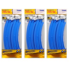 Plarail Curved Rail, 1 Bag, 3 Pieces, R-03 x 3 Bag Set (Total of 12)