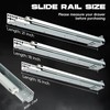 4 Pair Undermount Drawer Slides 21 Inch，Hidden Heavy Duty Cabinet